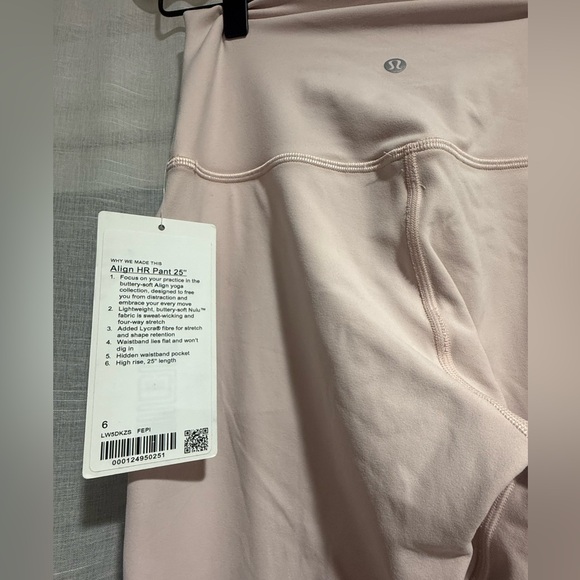 Lululemon Athletica Light Pink Align HR Pant - Picture 1 of 6